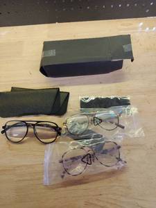 lot 16200 image: Vintage Style Aviator Eyeglass Frames Set (2.25x)