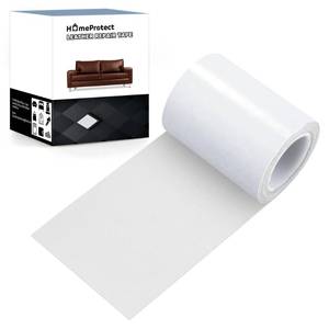 lot 16239 image: HomeProtect Leather Repair Patch, Leather Repair Tape Kit, 3.15 x 65 Self Adhesive 4-Layer Patch for Couches, Sofas, Furniture & Car Seats (Light Beige)