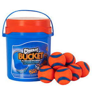 lot 1425 image: Chuckit Ball Bucket Set with Ultra Balls