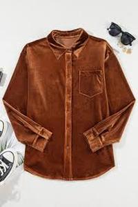 lot 2032 image: Fuzzy Brown Shirt XL (stock image is an approximate)