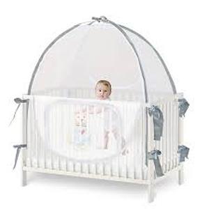 lot 3526 image: Crib Mosquito Net Tent, Approximately 132X71X150CM