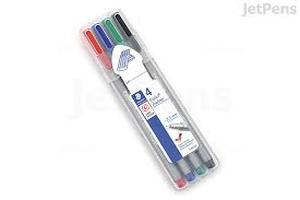 lot 4186 image: Staedtler Triplus Fineliner 4-Pack Color Pens