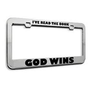 lot 4203 image: New Speedy Pros Metal Chrome License Plate Frame
