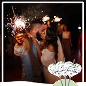 lot 8229 image: Let love Sparkle Wedding Decor hearts