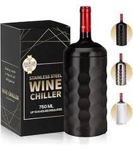lot 11342 image: Premium Stainless Steel Wine Chiller