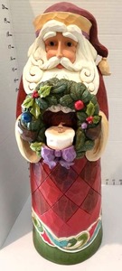 lot 1027 image: Jim Shore hand painted Santa statue 20 in tall