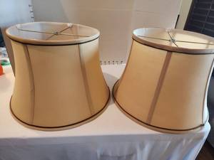 lot 1044 image: 2 matching lampshades