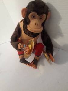 lot 1115 image: Vintage Musical Monkey Toy with Cymbals