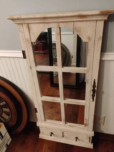 lot 1137 image: Decorative Mirror with Coat Hooks. 46 x 23 x 2