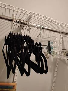 lot 1152 image: Foam and Plastic Hangers with Clips