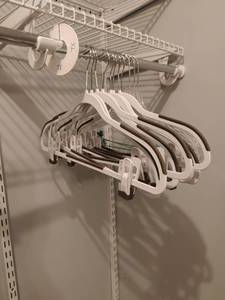 lot 1154 image: Plastic Hangers with Clips