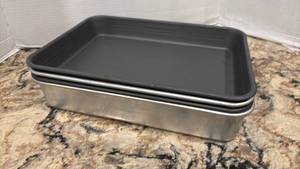 lot 1284 image: Commercial Aluminum Bread Sticks Pans and Cake pan