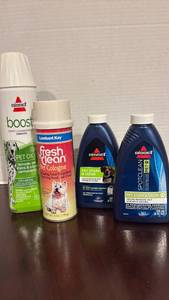 lot 1316 image: Pet Cleaning Products Lot - Bissell Boost, Lambert Kay Cologne, Spot Clean Solutions