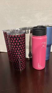 lot 1319 image: Insulated Travel Tumbler Collection - Hydro Flask and Built