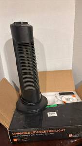 lot 1325 image: Ionic Breeze 3.0 Silent Air Purifier and LED Recessed Light 3 Pack