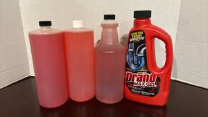 lot 1336 image: Drano Max Gel Pro Strength Drain Cleaner 32 oz Bottle and Concentrated Cleaner