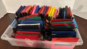 lot 1346 image: Bulk Lot Neoprene Can Koozies Collection - Mixed Colors and Designs
