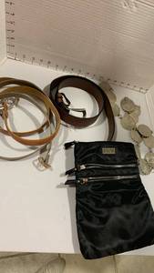 lot 1474 image: Belts and Kenneth Cole purse