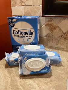 lot 1560 image: Cottonelle flushable wipes