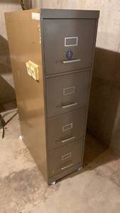 lot 2102 image: File cabinet 4 drawers letter size IN BASEMENT