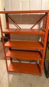 lot 2200 image: Red metal shelf IN BASEMENT
