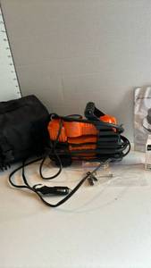 lot 3018 image: Bon-Aire 12V Portable Air Inflator with Storage Bag