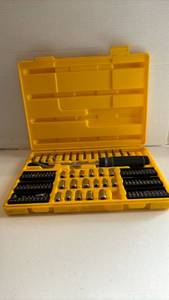 lot 3019 image: 58-Piece Screwdriver Bit Set with Yellow Storage Case