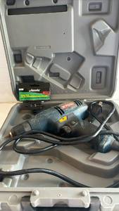 lot 3038 image: Ryobi Electric Drill with Jacobs Chuck Key and Case