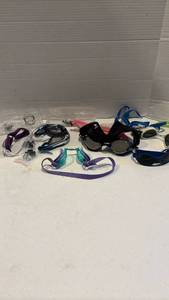 lot 3130 image: Swimming Goggles and nose plugs