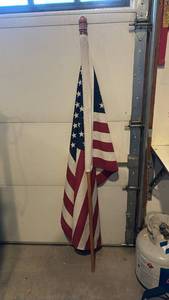 lot 3135 image: American Flag on 5 foot pole