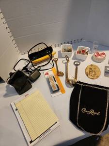 lot 3212 image: Golf club can openers, Telstra Smart Home iCamera2 Compact Wireless Weatherproof IP Camera, small lightbulbs and more