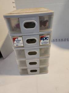lot 3216 image: Clover 5 drawer set with contents
