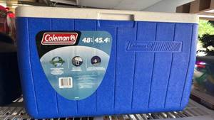 lot 3303 image: Coleman 48-Quart Cooler with ThermoZone Insulation