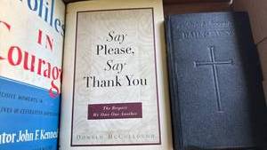 lot 3314 image: Collection of Religious Books Including Senator John F. Kennedy