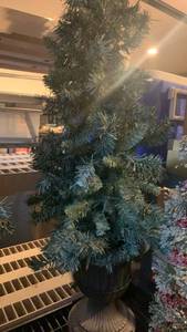 lot 3401 image: Artificial potted Christmas tree 45 inches tall