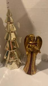 lot 3409 image: Christmas tree and angel