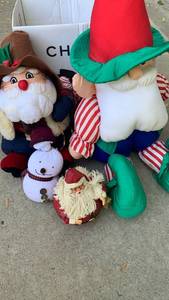 lot 3510 image: Stuffed Christmas decor