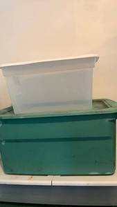 lot 3605 image: three storage bins some need a good cleaning