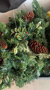 lot 3619 image: Christmas garland and greenery- some lighted