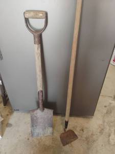 lot 3721 image: Gardening Tools.  Hoe and Shovel