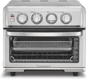 lot 27926 image: Cuisinart Air Fryer Toaster Oven with Grill, 1800W 8-1 Air Fryer Oven with Bake, Convection Bake, Grill, Broil and Warm Options, Large Capacity, 60-Minute Timer, TOA-70, Stainless Steel
