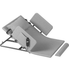 lot 1863 image: Electric Lifting Backrest for Bed, 2-80° Adjustable Power Lifting Backrest with Remote Control, Assist Elderly to Get Out of Bed Easily, with Armrest &amp Footrest, Support 330lbs, Grey (46.3 X 33.46) - Retail $269.99