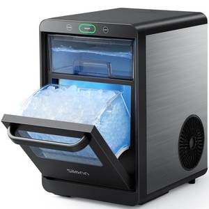 lot 1866 image: Silonn Countertop Nugget Ice Maker (44 Lbs)SLIM32T