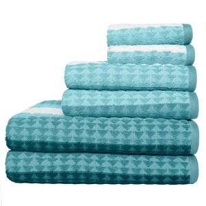 lot 1870 image: Grayson Towel Set - Sea Blue