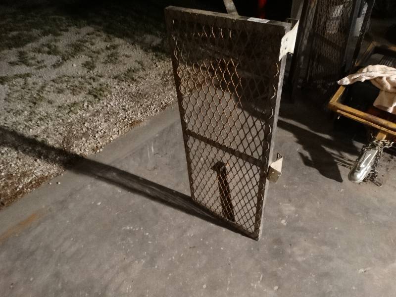 lot 2486 image: 18.75 x 45.5 expanded metal shelf