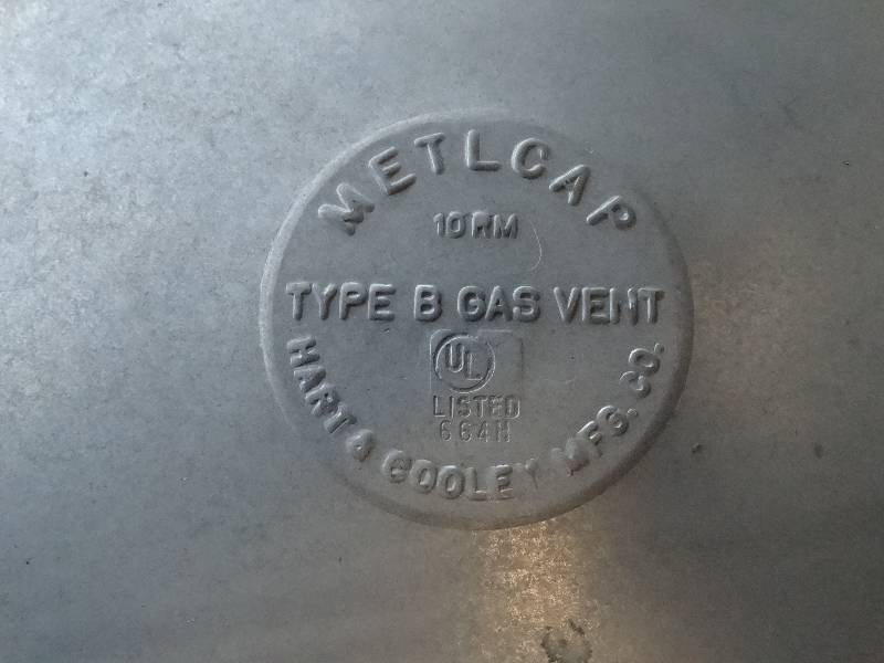 lot 2493 image: 10 round gas vent cap