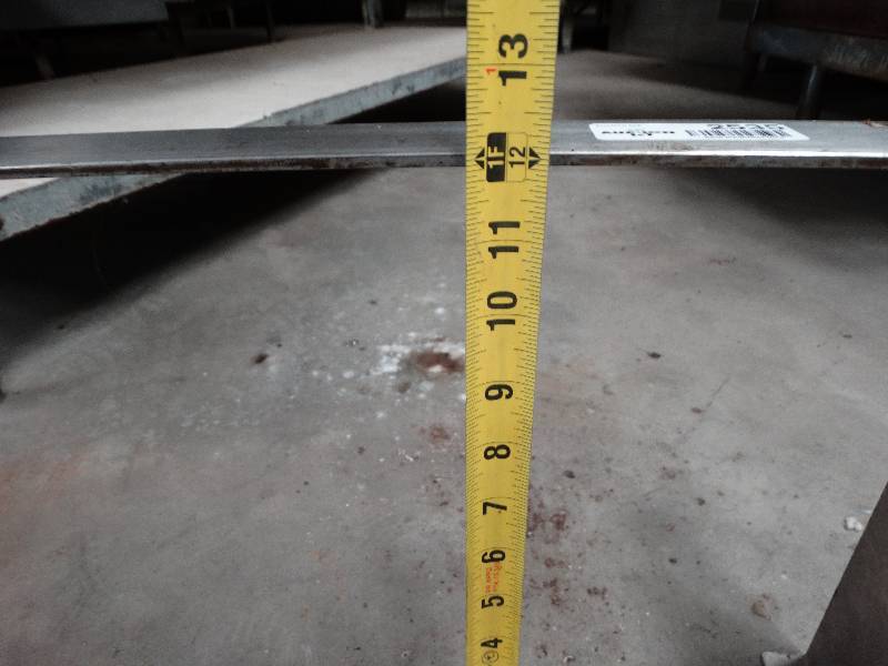 lot 2535 image: Stainless steel shelf 10L x 12T