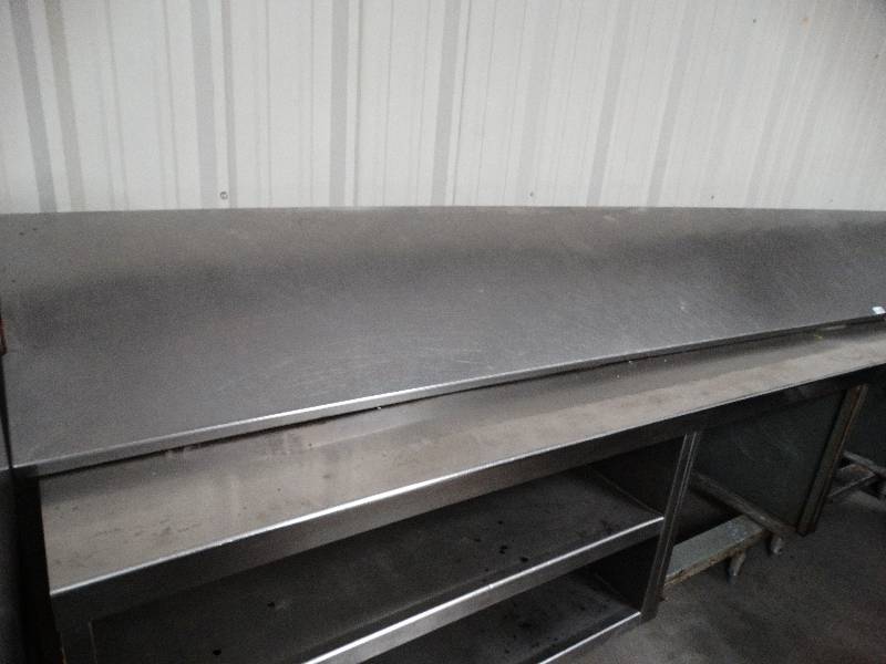 lot 2536 image: Stainless steel shelf 142L 21W