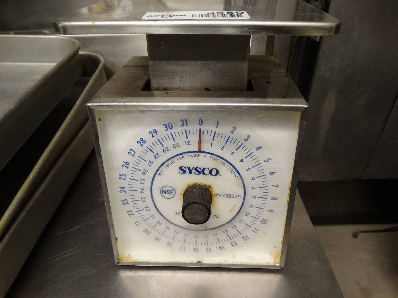 lot 2580 image: Sysco scales