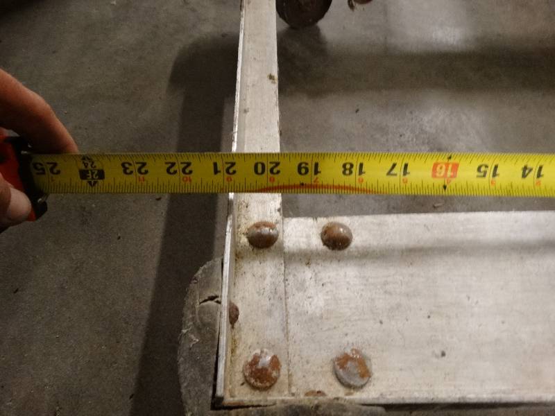 lot 2597 image: Stainless cart with handle